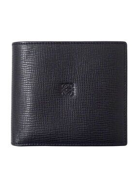 Loewe Wallet Bifold Leather Black Mini Small